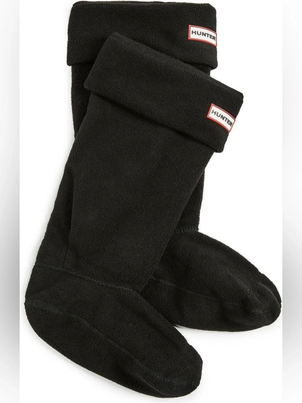 Hunter‎ Original Short Fleece Welly Boot Socks Black Large
